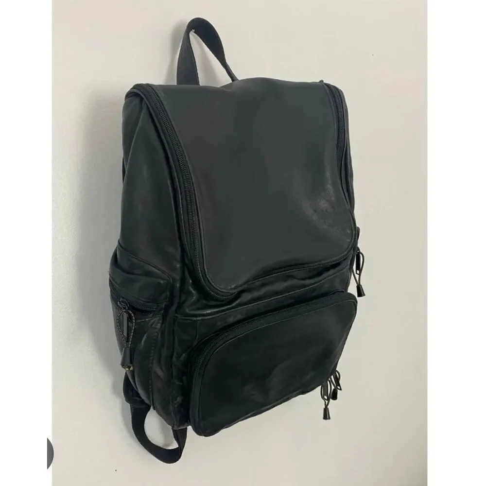 M Wilsons leather og vintage black leather minibag  mini backpack